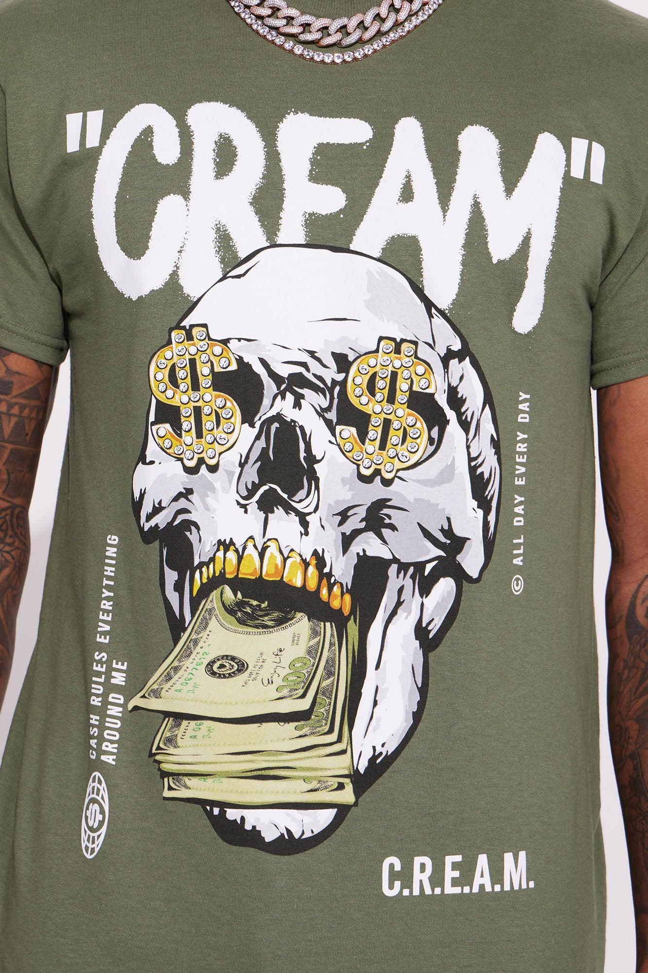 Cream All Day Short Sleeve Tee - Sage Product Image