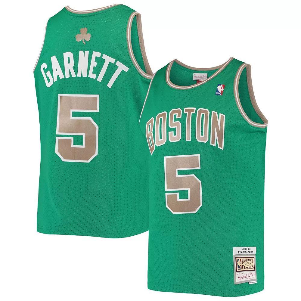 Men's Mitchell & Ness Kevin Garnett Kelly Green Boston Celtics 2001/02 Hardwood Classics Swingman Jersey, Size: Medium Product Image