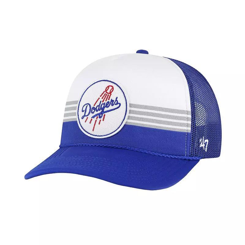 Men's '47 Royal Los Angeles Dodgers Lift Off Foam Front Mesh Trucker Adjustable Hat, Blue Product Image