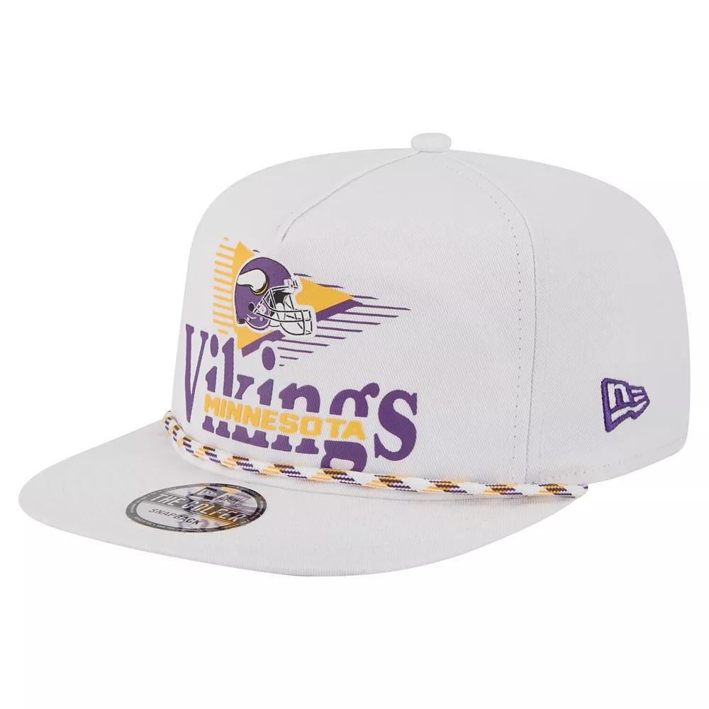 Men's New Era White Minnesota Vikings Collide Golfer Snapback Hat Product Image