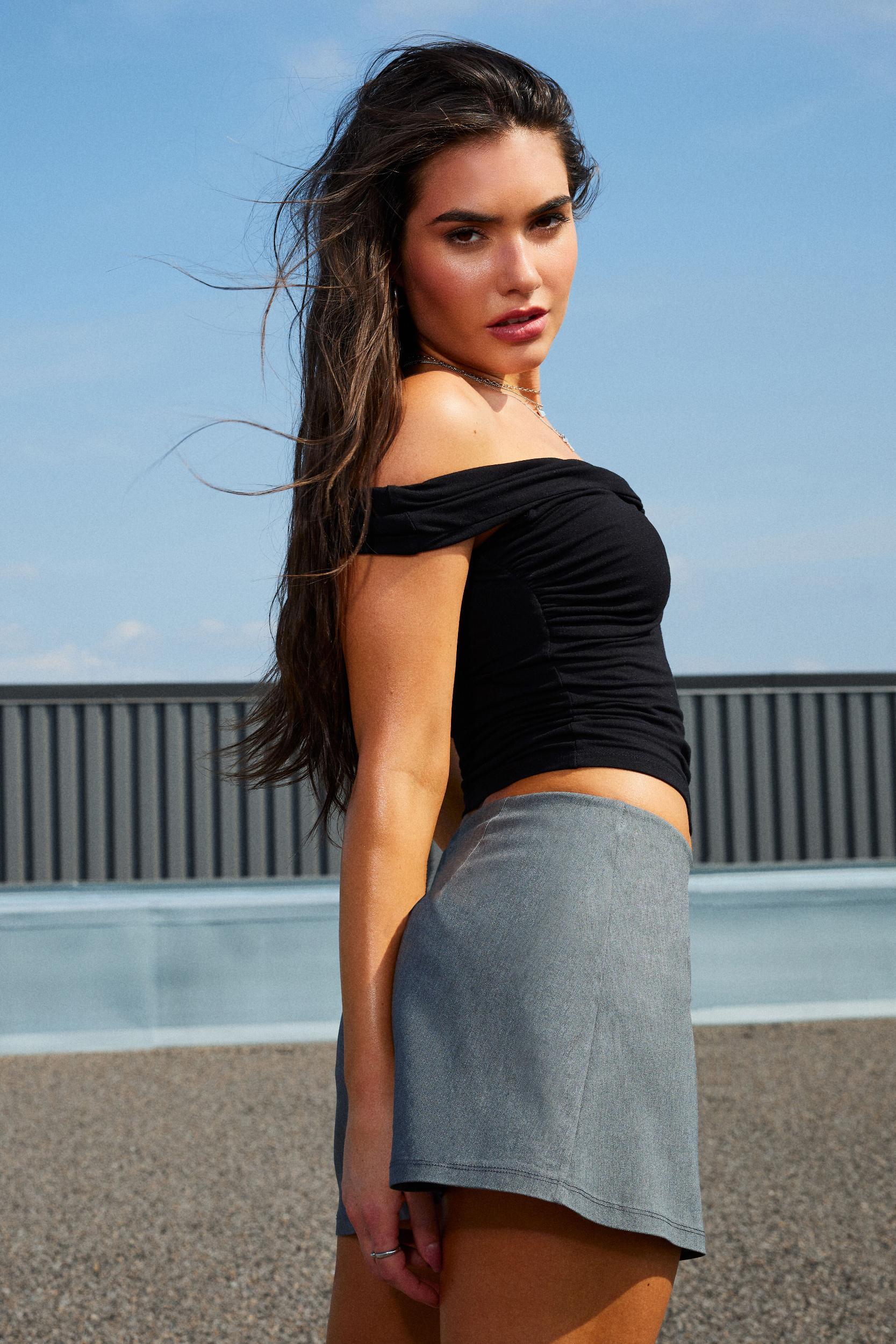 Peyton Poplin Skort Product Image