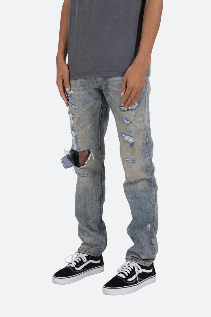 D401 Straight Denim - Blue Product Image