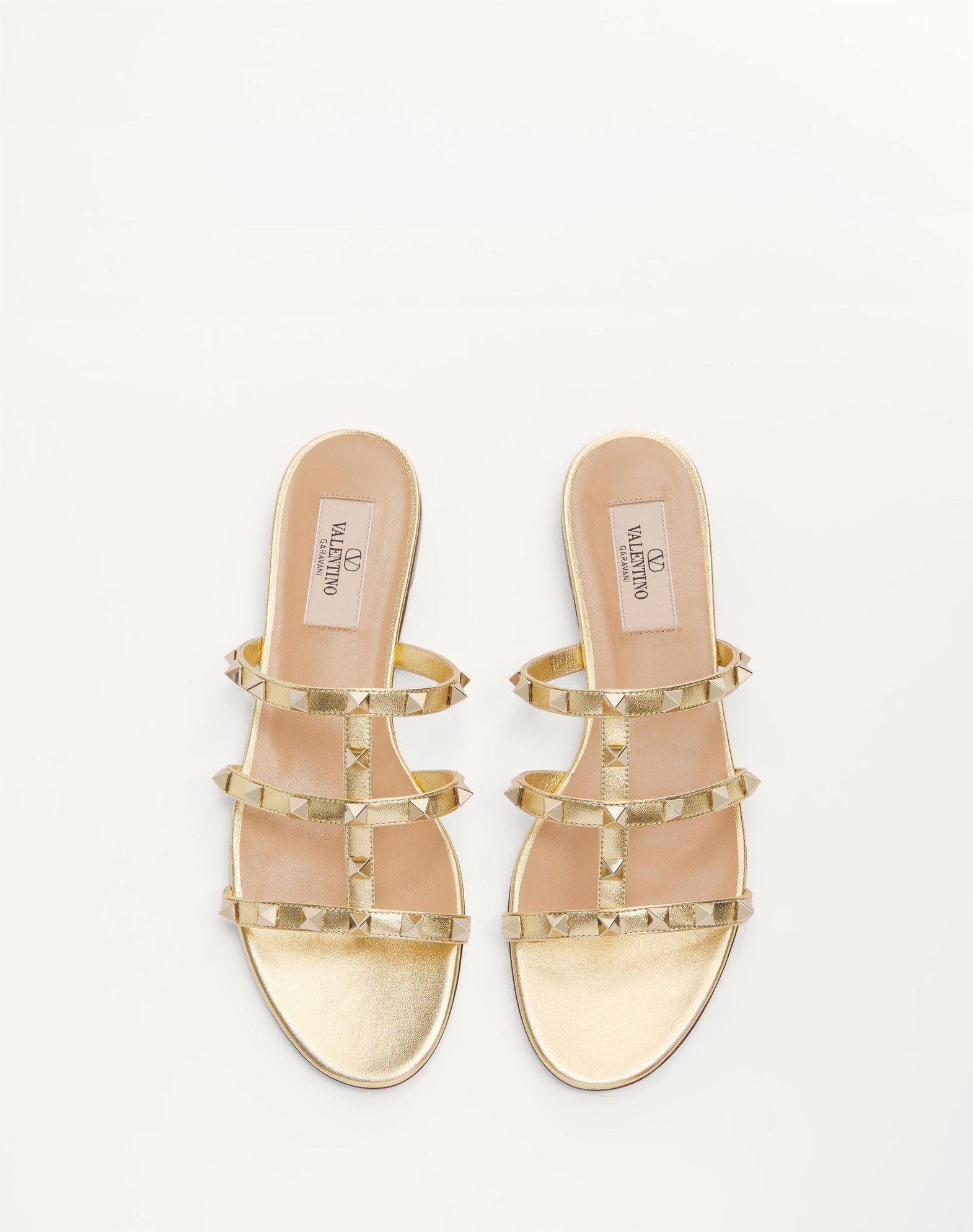 Rockstud Laminated Nappa Slide Sandal Product Image