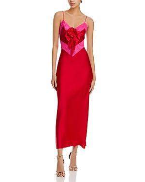 LoveShackFancy Serita Silk Slip Dress Product Image