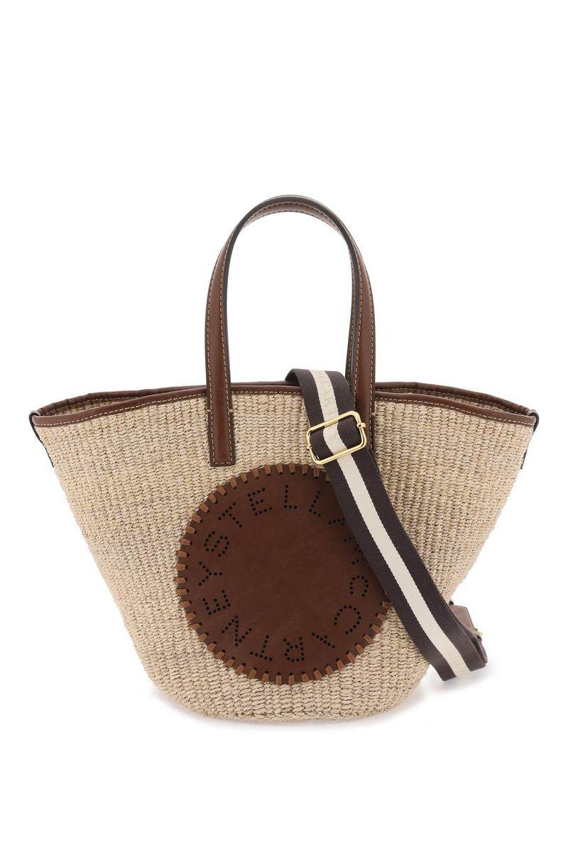 Eco Abaca Basket Handbag In Natural Product Image