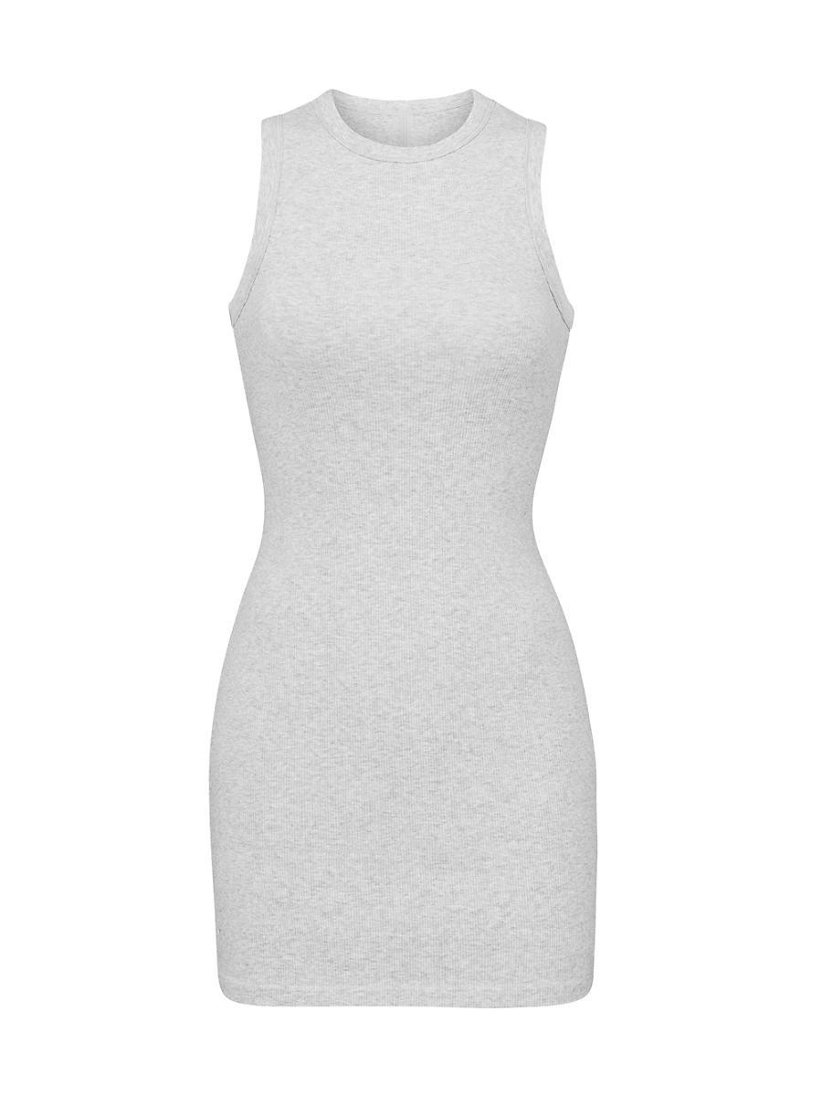 Womens Cotton Rib Tank Dress Product Image