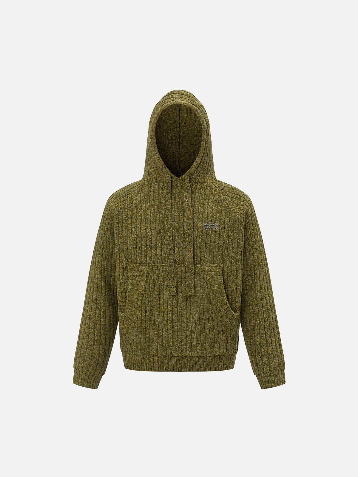 Aelfric Eden Cropped Knit Hoodie Product Image