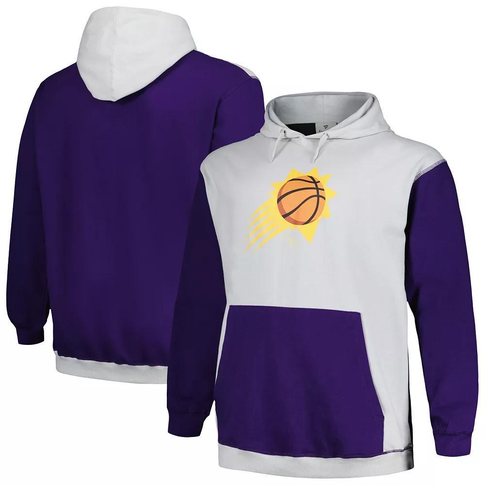 Men's Fanatics Branded  Purple/Silver Phoenix Suns Big & Tall Primary Arctic Pullover Hoodie, Size: 2XLT, Phx Purple Product Image