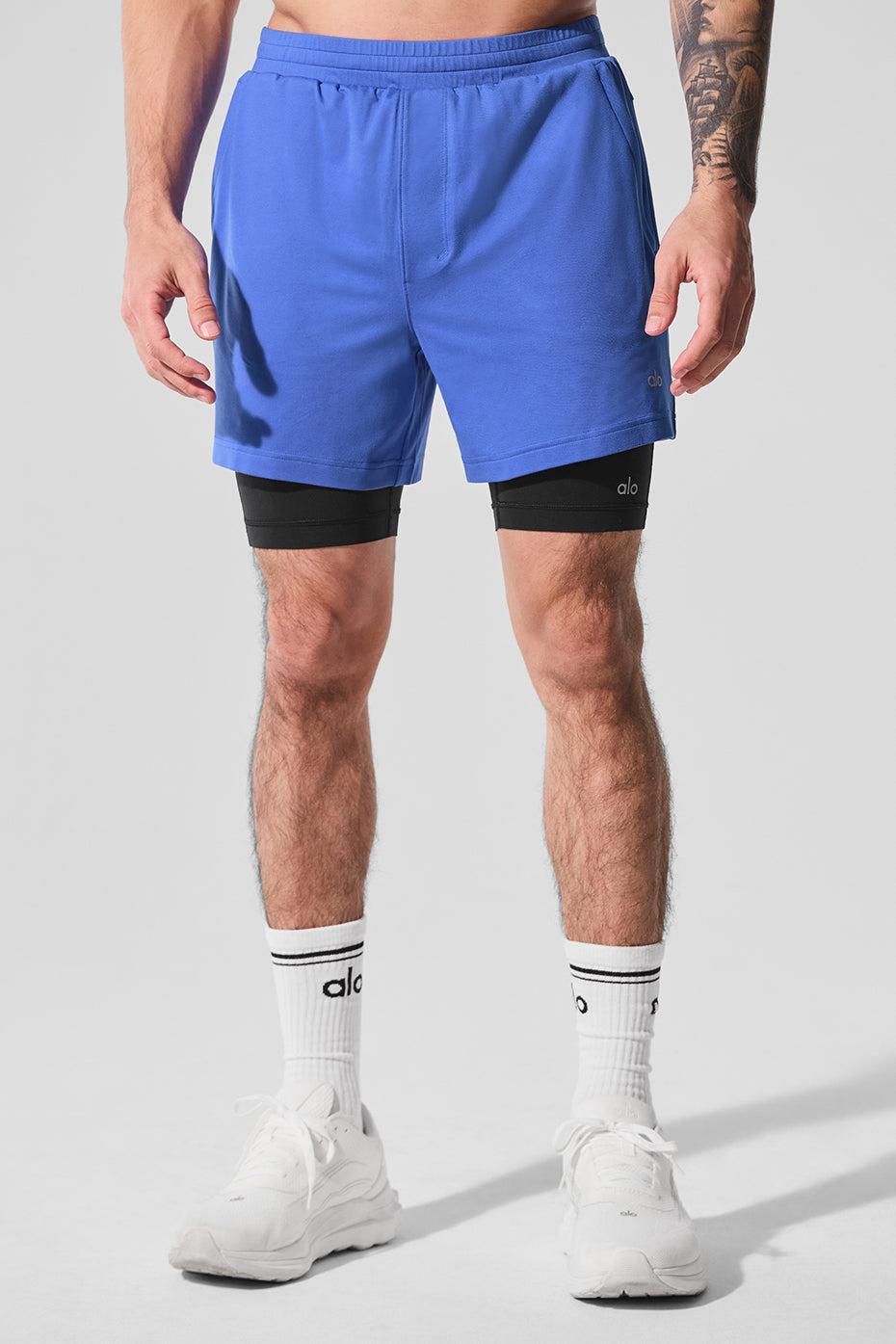 Conquer React 2-In-1 Performance Short - Marathon Blue/Black Product Image