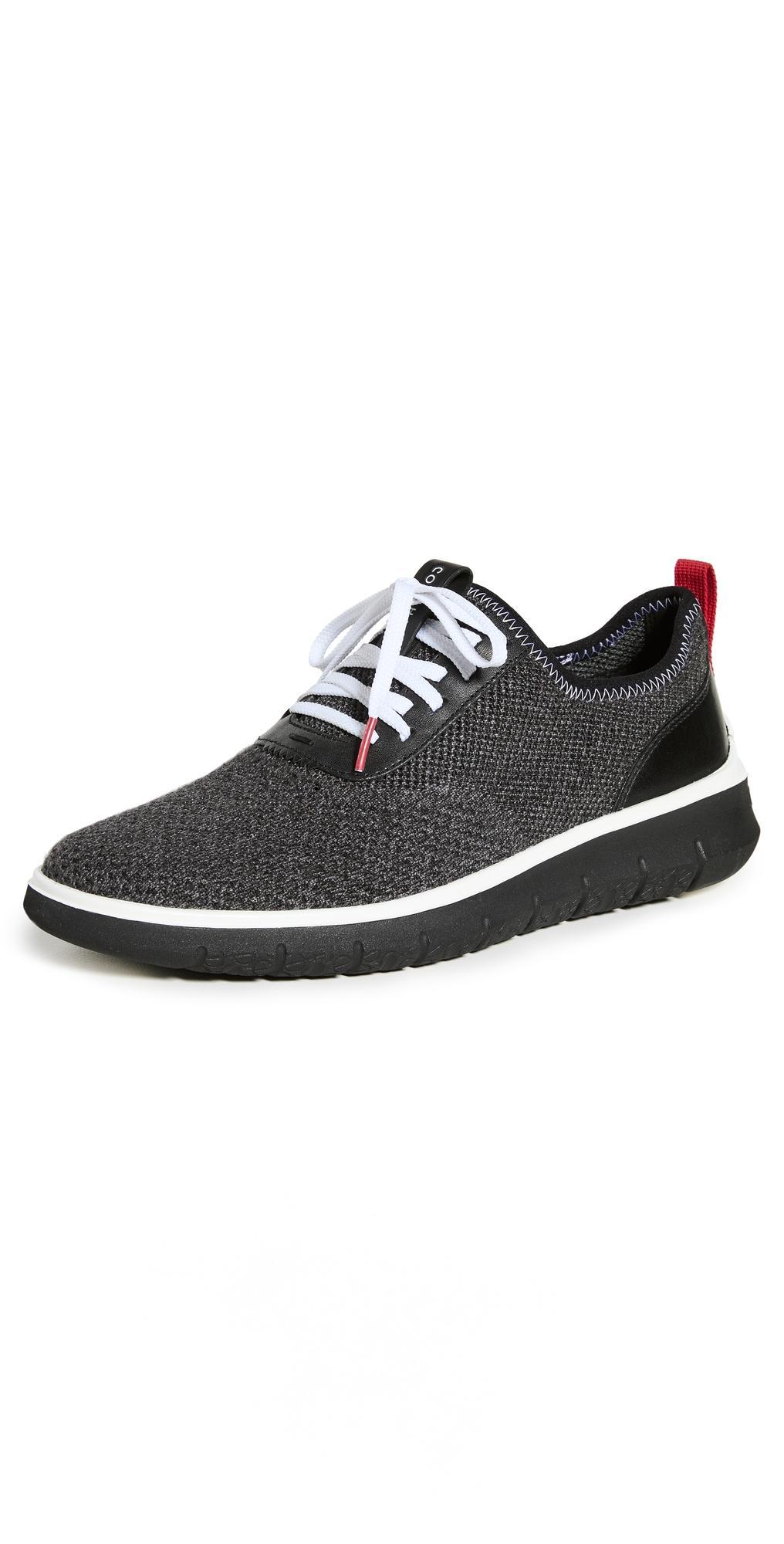 Cole Haan Generation Zerogrand Stitchlite Pinstripe/Black Knit/Barbados Cherry/Black) Men's Shoes Product Image