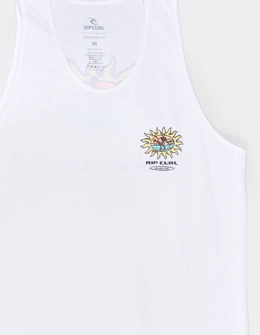 RIP CURL Sun Surf Mens Tank Top - WHITE Product Image