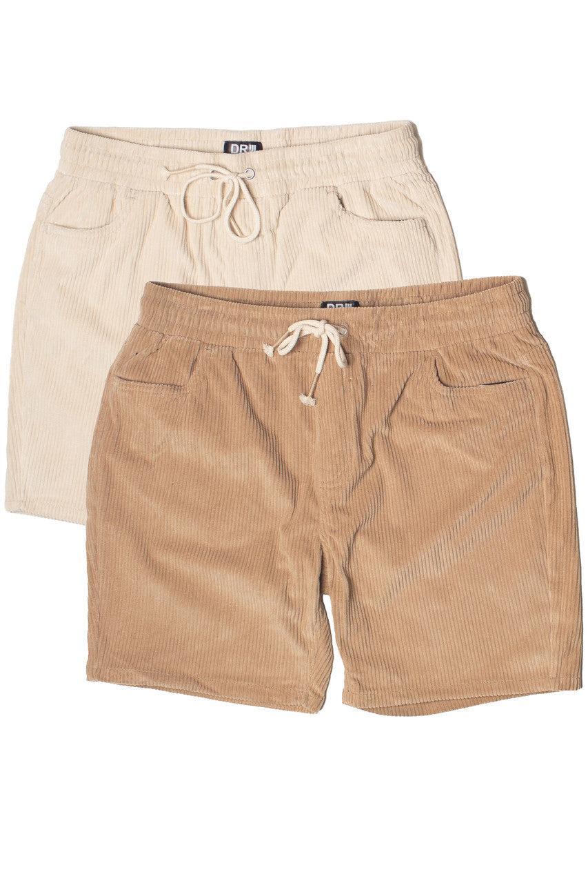 Drawstring Corduroy Shorts Product Image