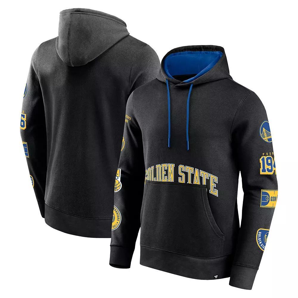 Men's Fanatics Black Golden State Warriors Home Court Pullover Hoodie,  Product Image