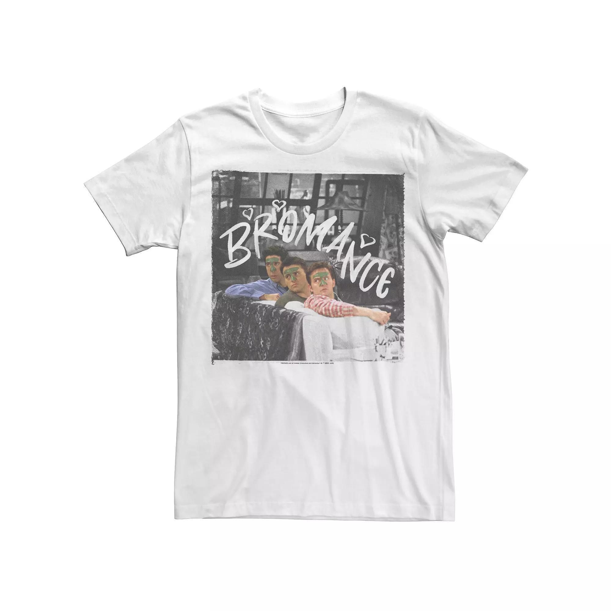 Men's Friends Bromace Group Shot Portrait Tee, Size: XL, White Product Image