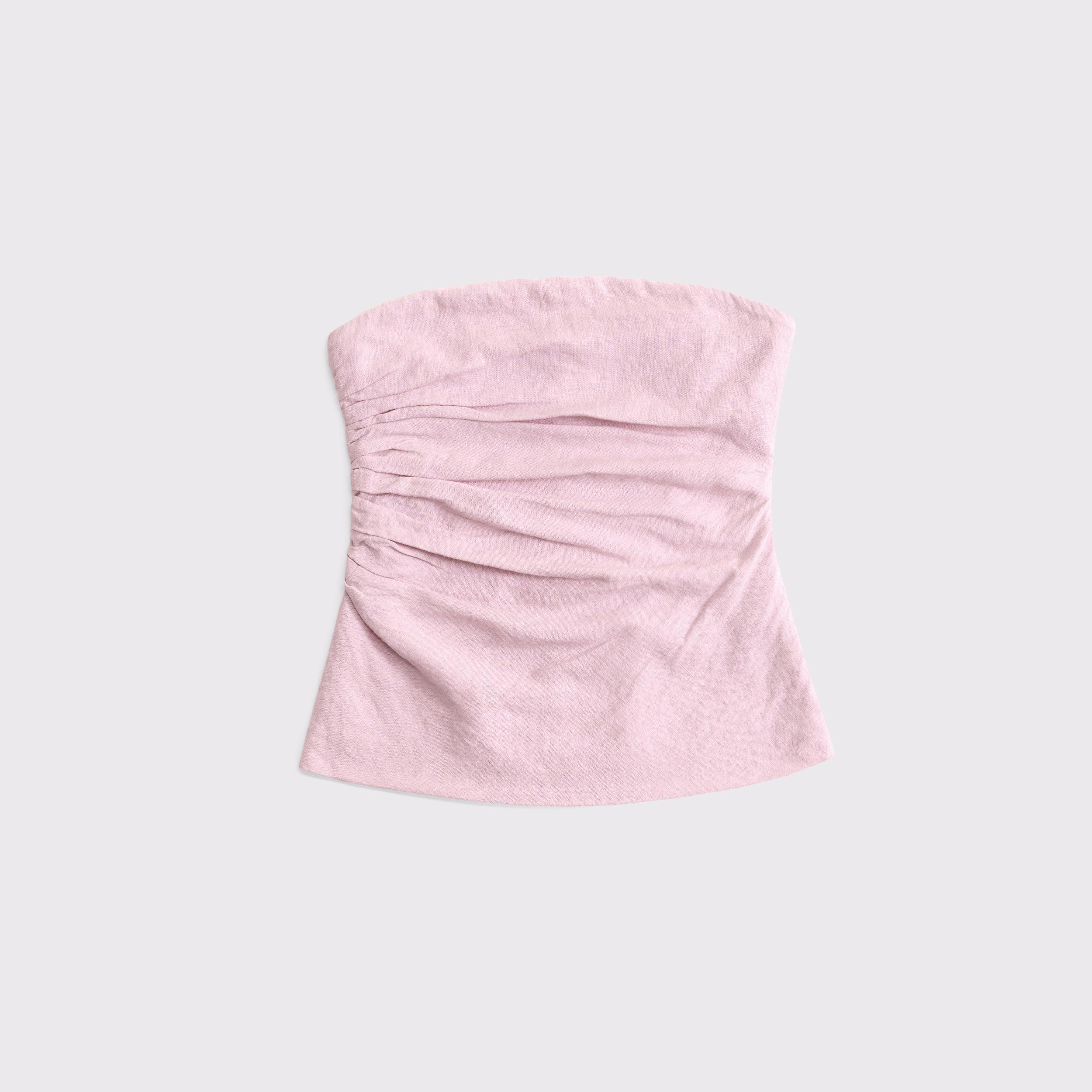 Linen-Blend Tube Top Product Image