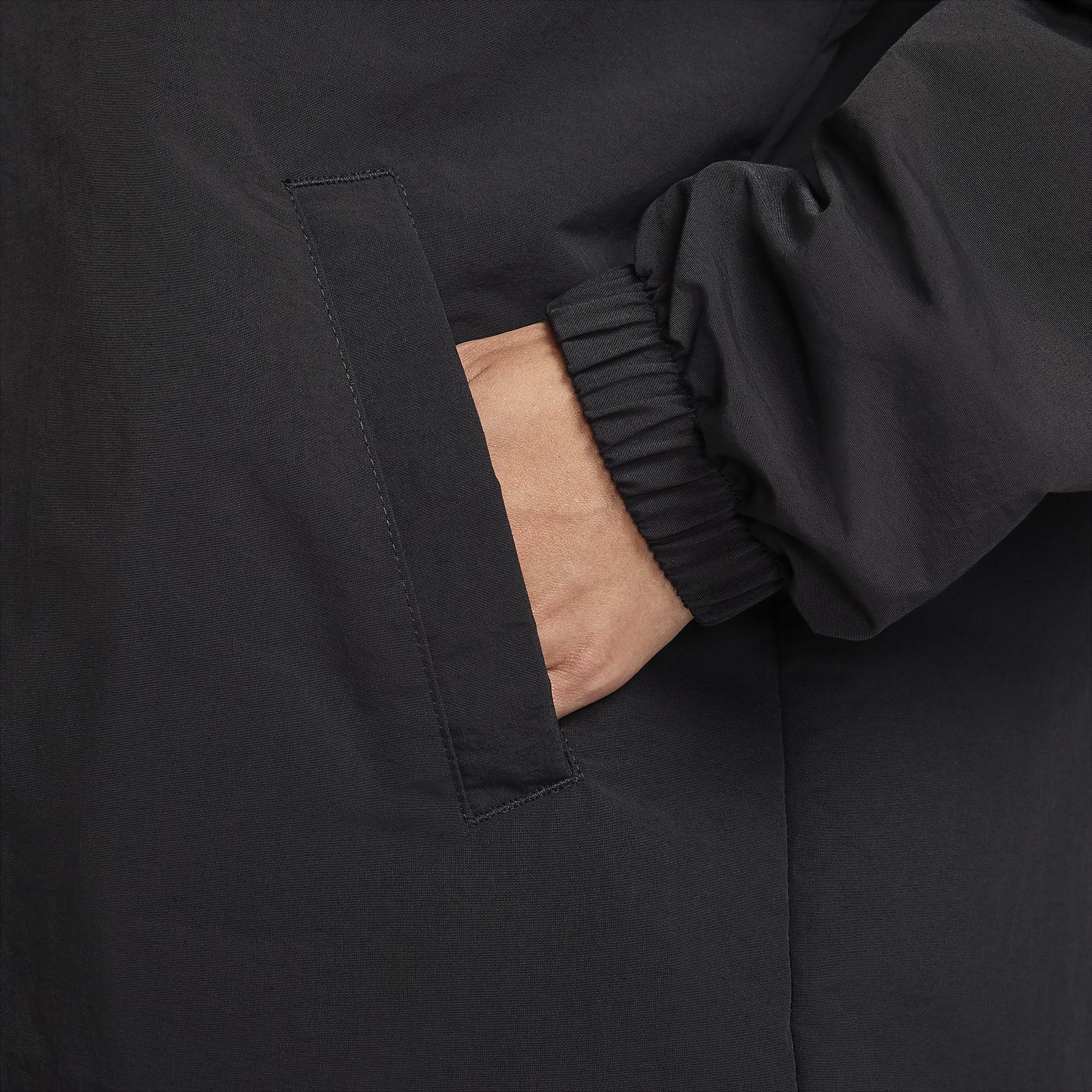 Womens Nike Sportswear Essential Oversized UV Woven Coaches Jacket | FV7560-010 Product Image