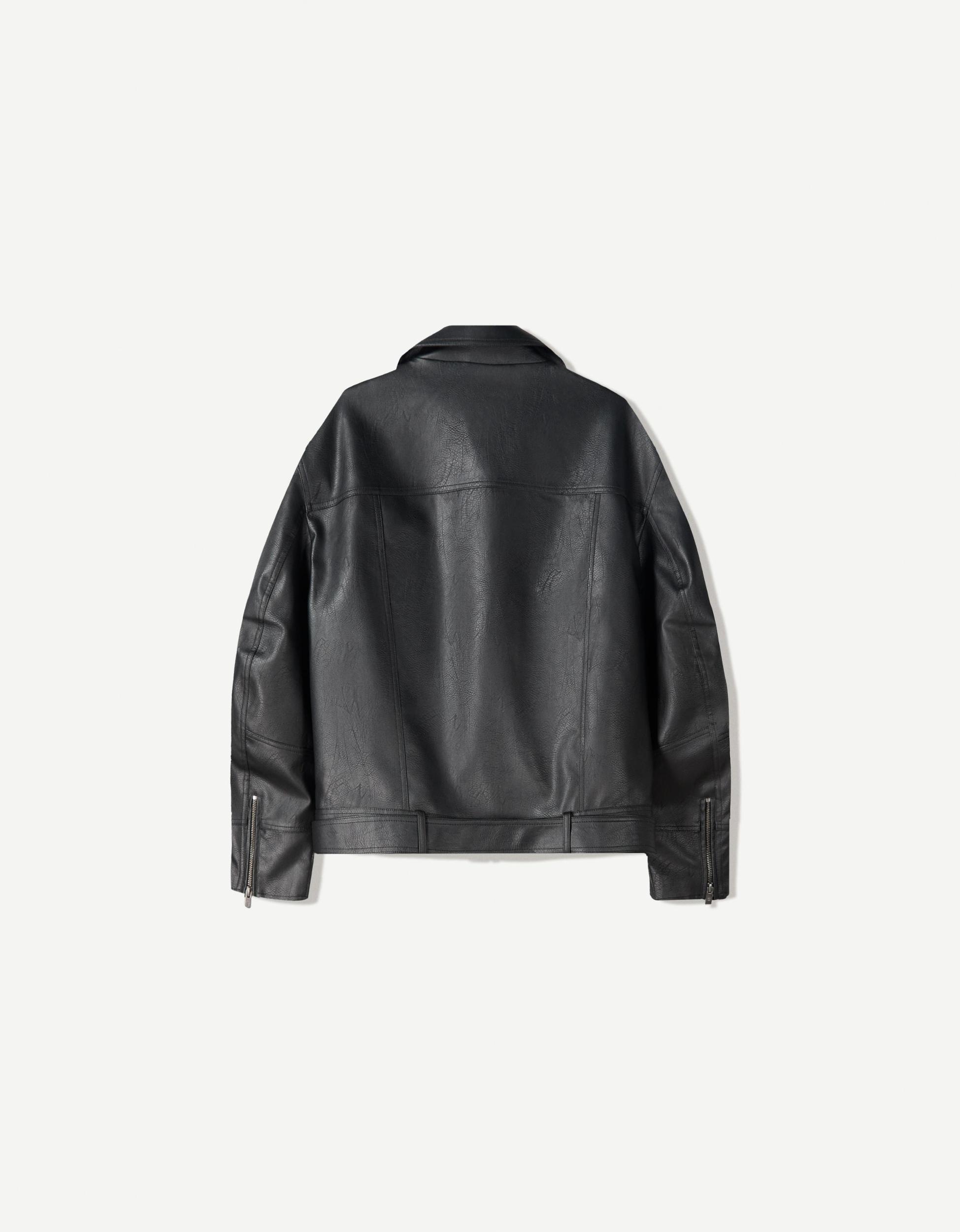 Leather effect jacket Product Image