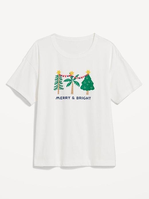 Matching Holiday-Graphic T-Shirt for Women Product Image