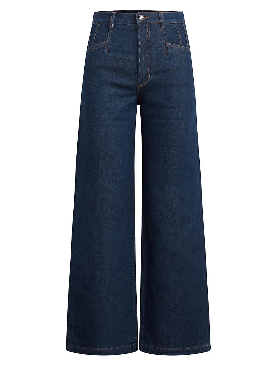 Womens The Jordie High-Rise Wide-Leg Jeans Product Image