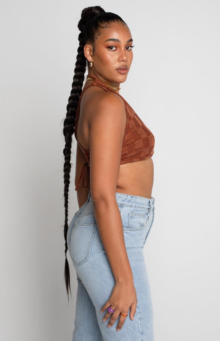 Bradley Crop Top Brown Product Image