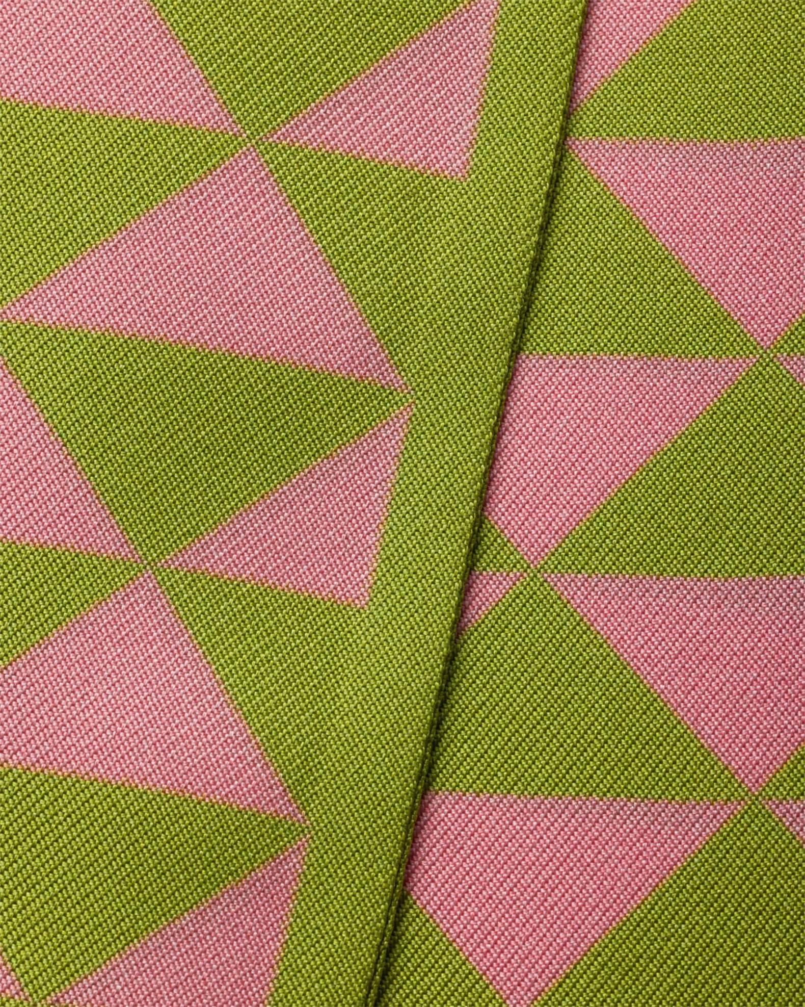 Triangle-Print Silk Ribbon Scarf Product Image