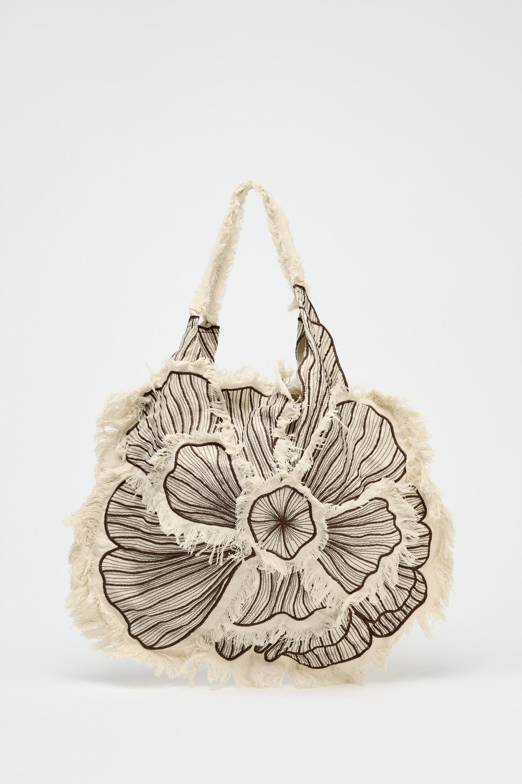 FLORAL EMBROIDERY MAXI SHOPPER Product Image