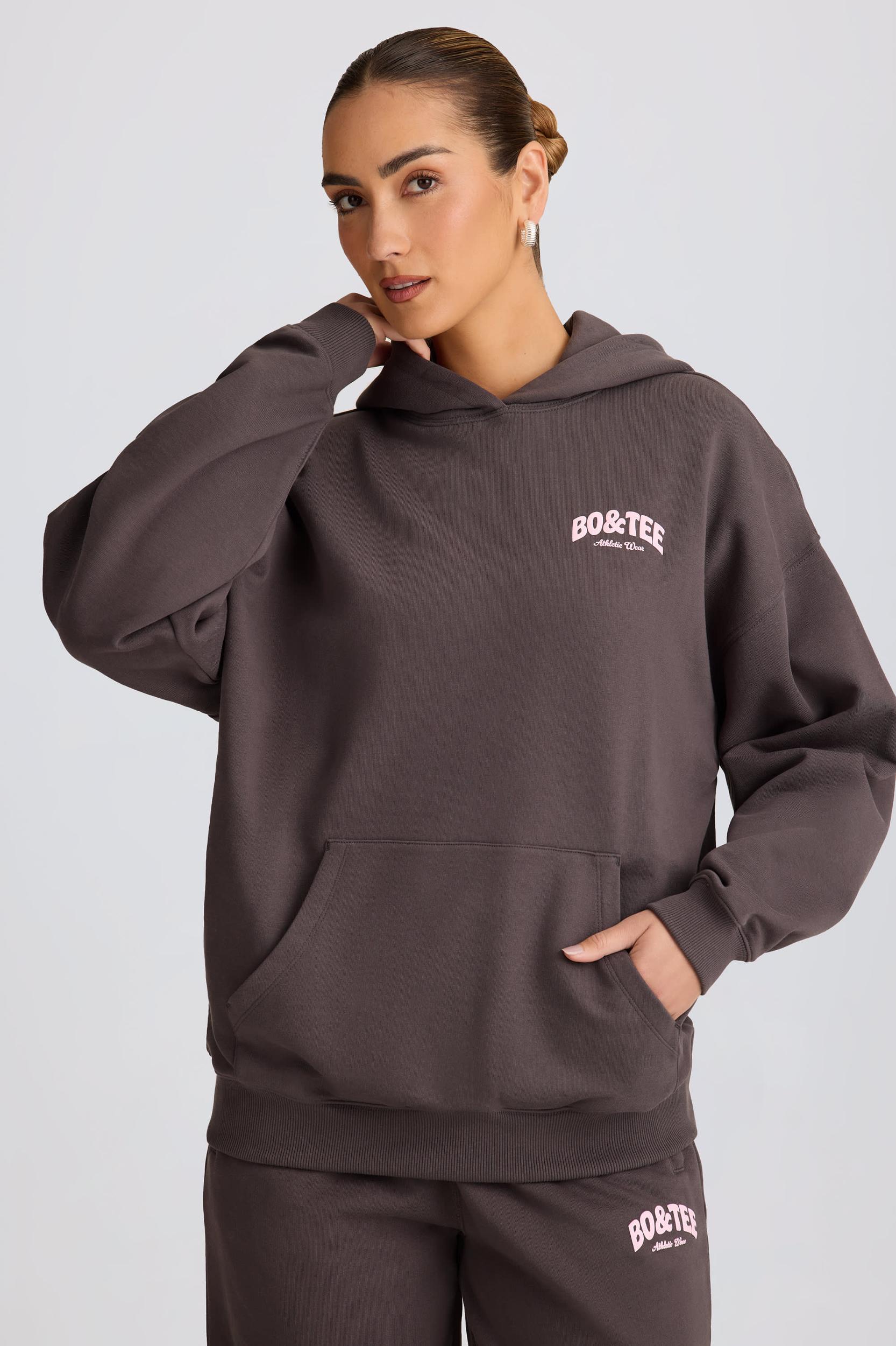 Oversized Hoodie in Charcoal Grey Product Image