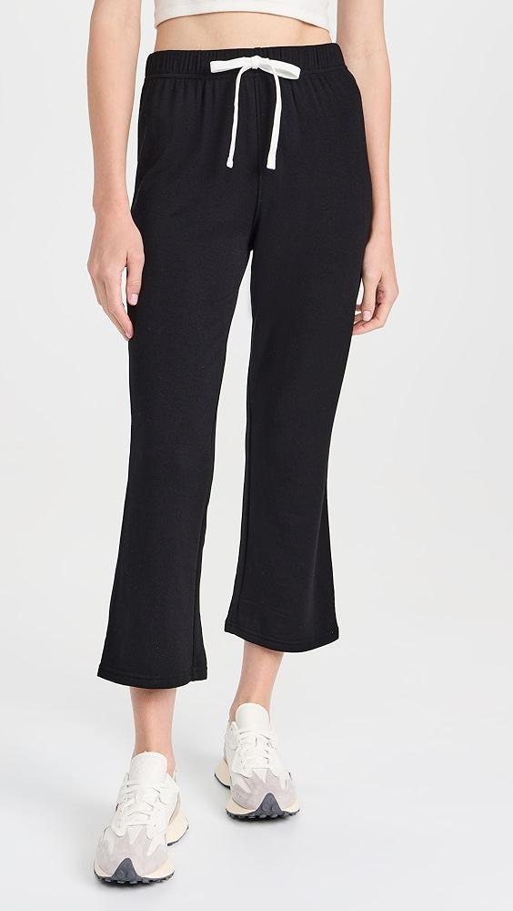 Splits59 Brooks Fleece Cropped Flare Sweatpants | Shopbop Product Image