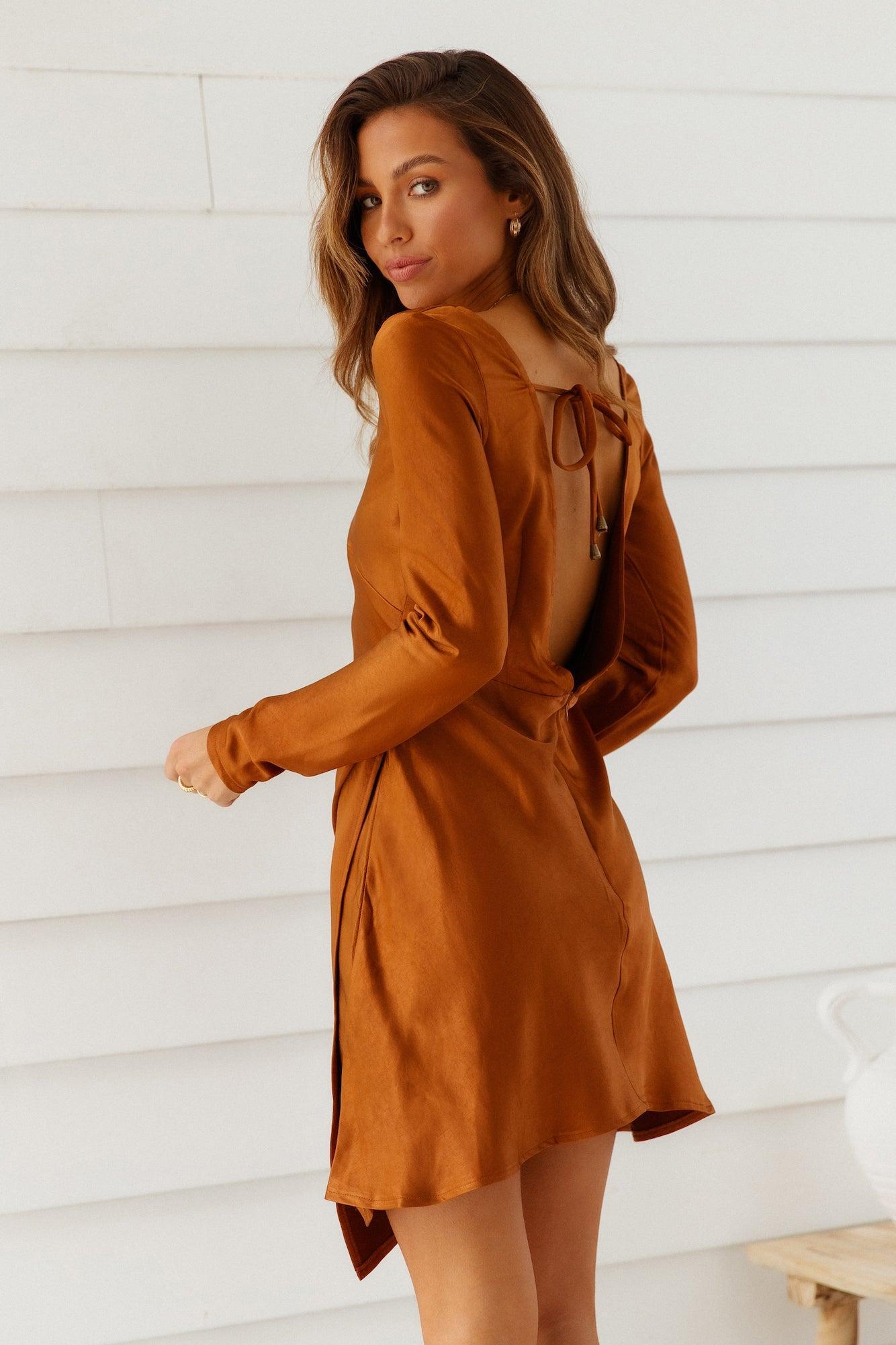 Expressed Permission Dress Chocolate Product Image