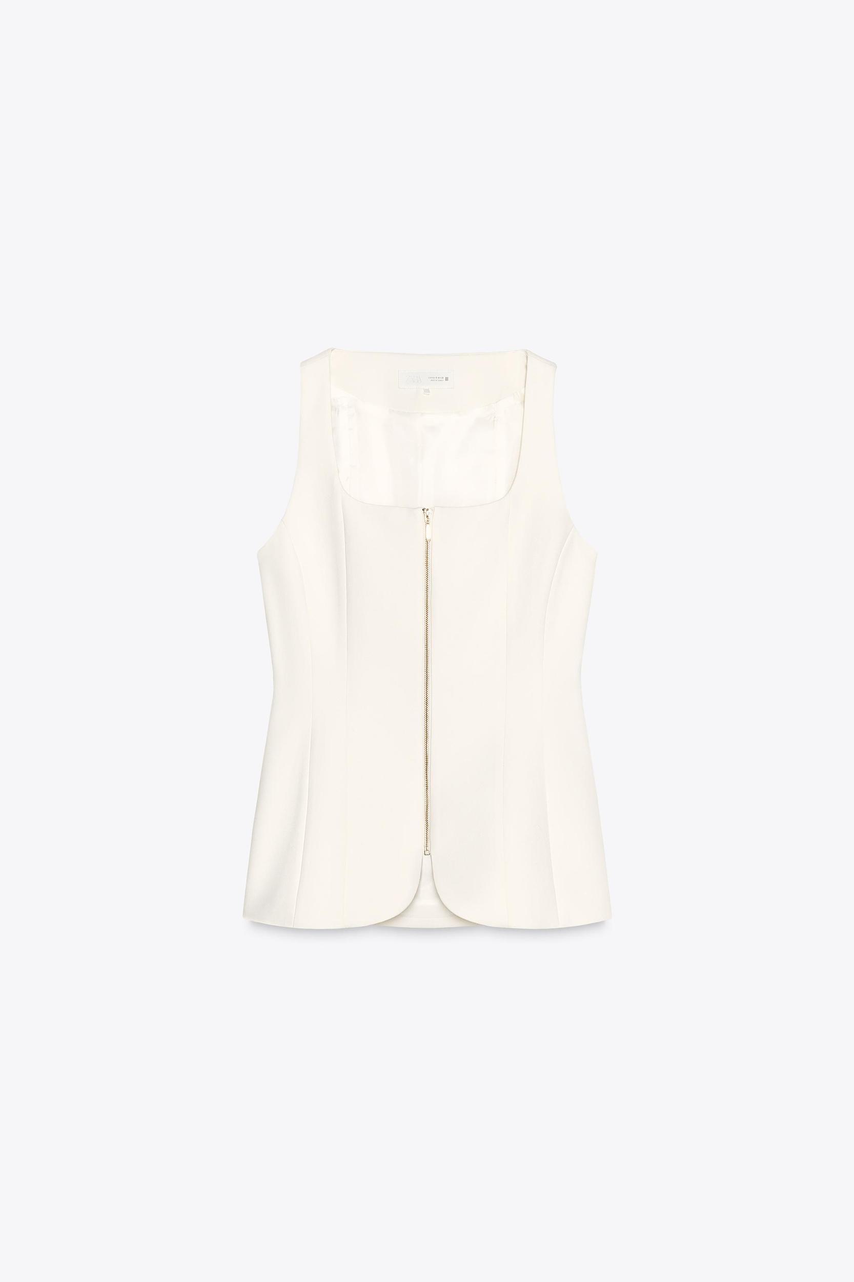 ZIPPER BUSTIER TOP Product Image