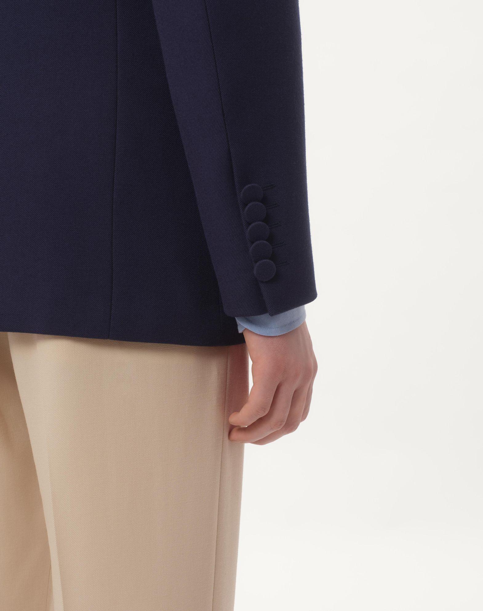 DOUBLE-BREASTED JACKET IN WOOL GABARDINE Product Image