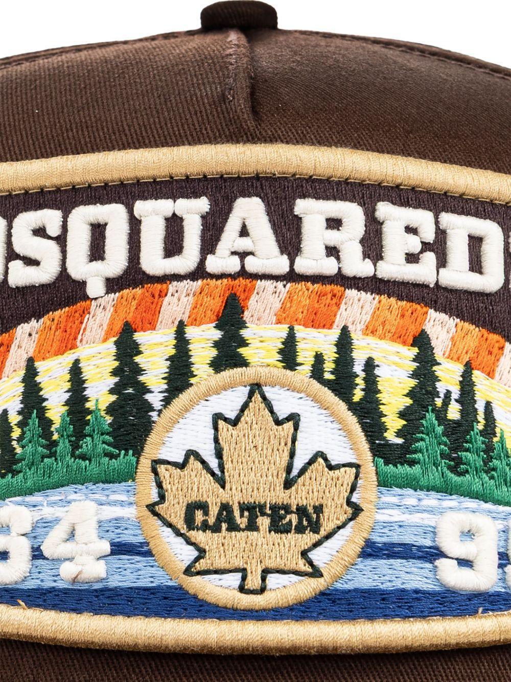 embroidered-patch baseball cap Product Image