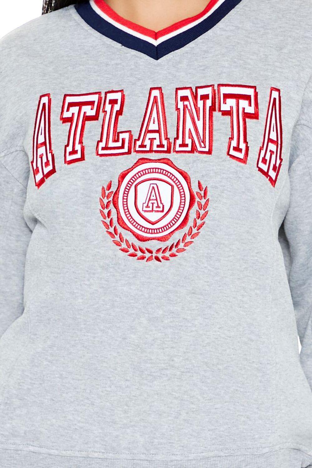 Atlanta Varsity-Striped Pullover | Forever 21 Product Image