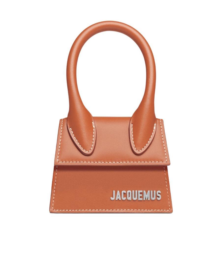 JACQUEMUS Le Chiquito Logo Lettering Mini Tote Bag In Orange Product Image