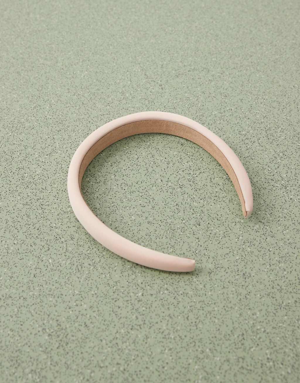 Reclaimed Vintage hair band in pink satin Product Image