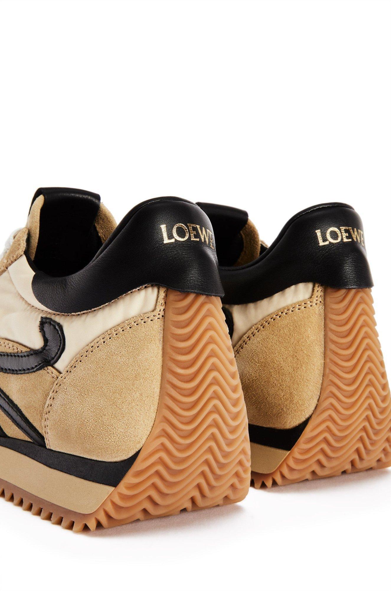 LOEWE Flow Runner Sneakers In Gold Black Product Image