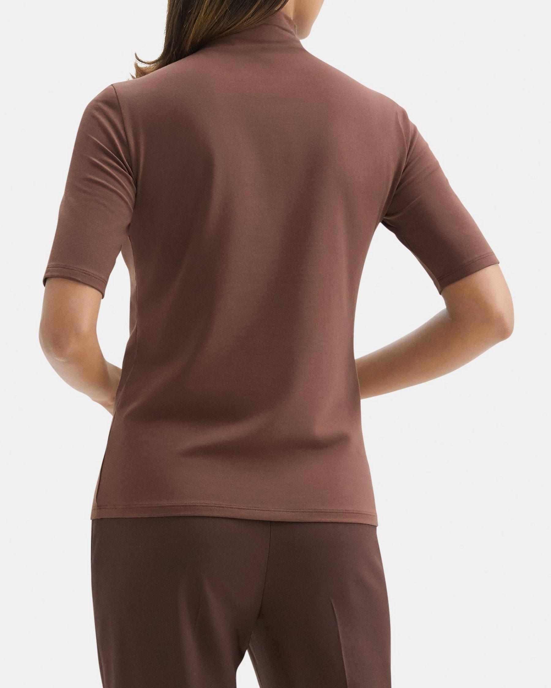 Turtleneck Tee in Pima Cotton Jersey Product Image