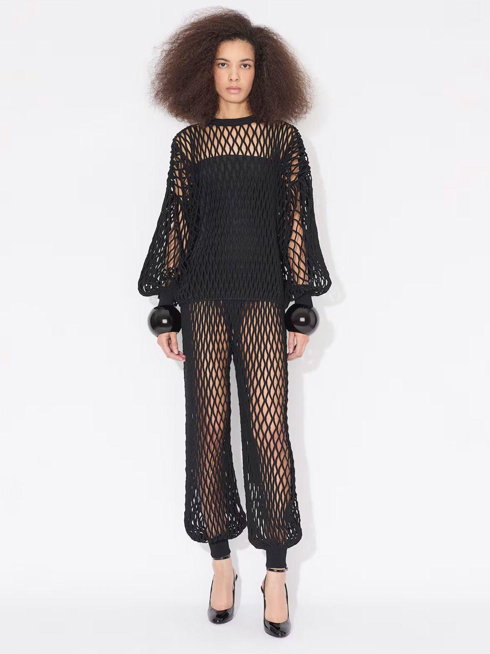 ALAÏA Strapless Jersey Bodysuit In Black Product Image