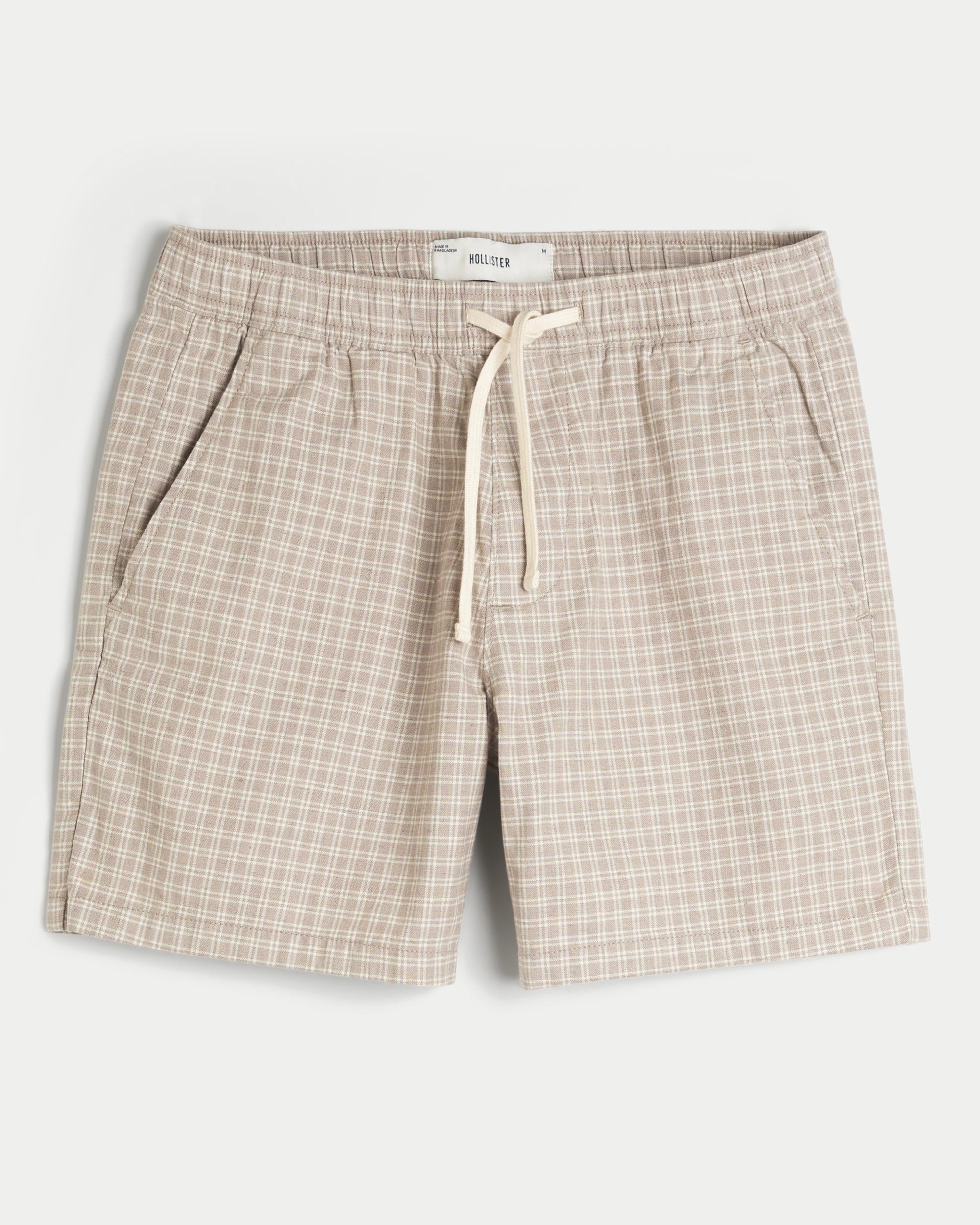 Mid-Thigh Twill Pull-On Shorts Product Image