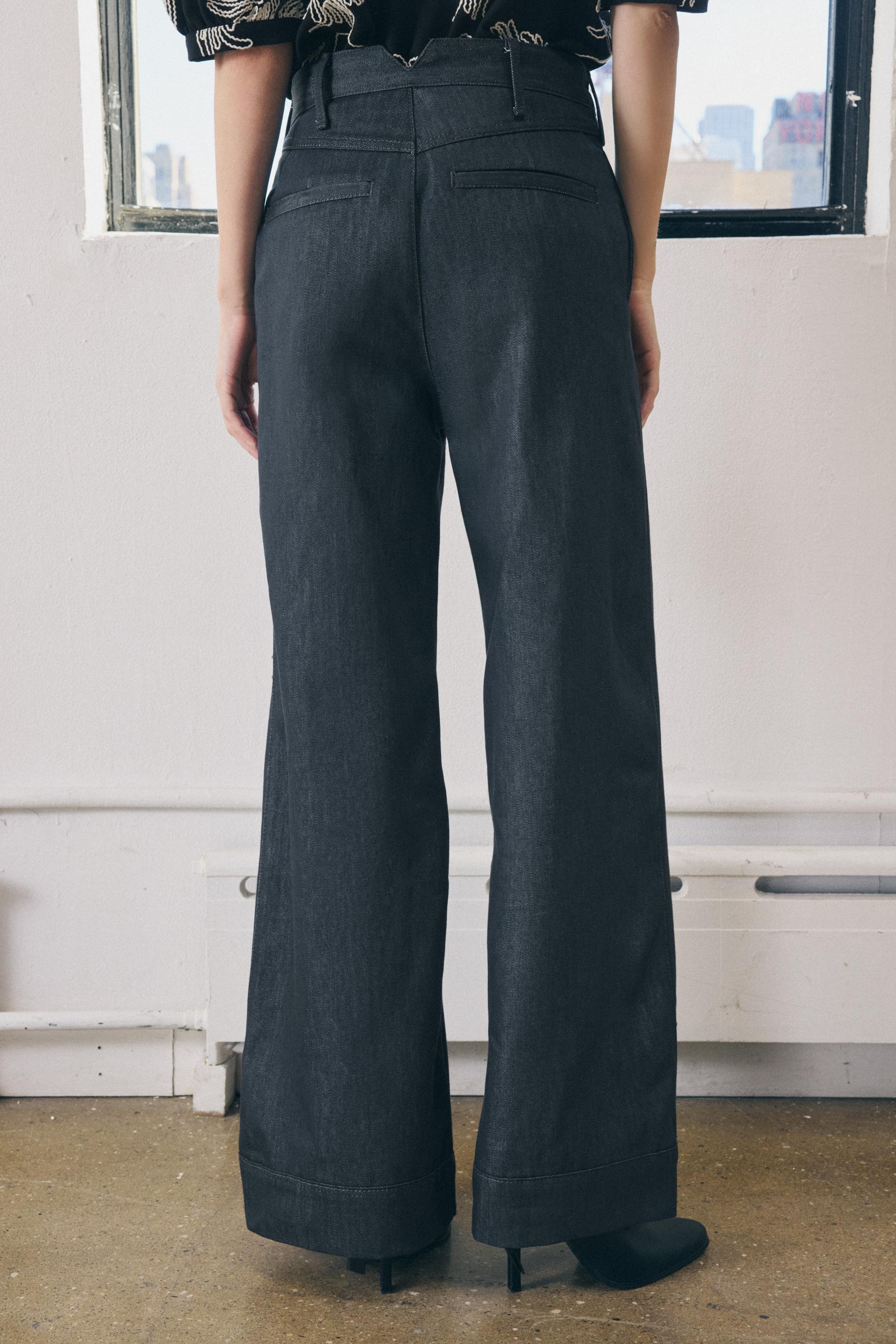 MID-RISE WIDE LEG JEANS ZW COLLECTION Product Image