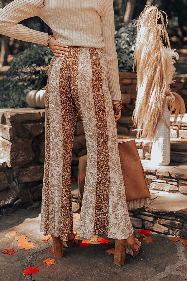 The Pine High Waist Flare In Camel Product Image