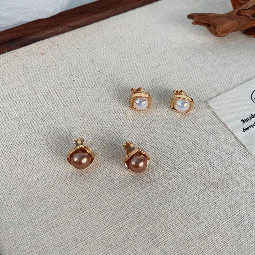 Faux Pearl Clip-On Earring Product Image