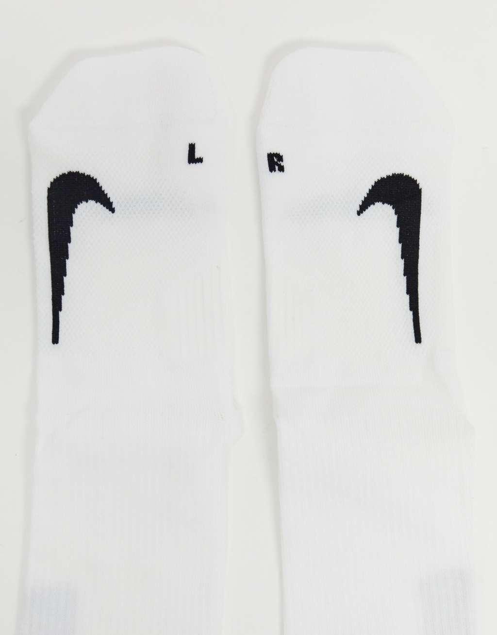 Nike Running Multiplier 2 pack crew socks in white Product Image