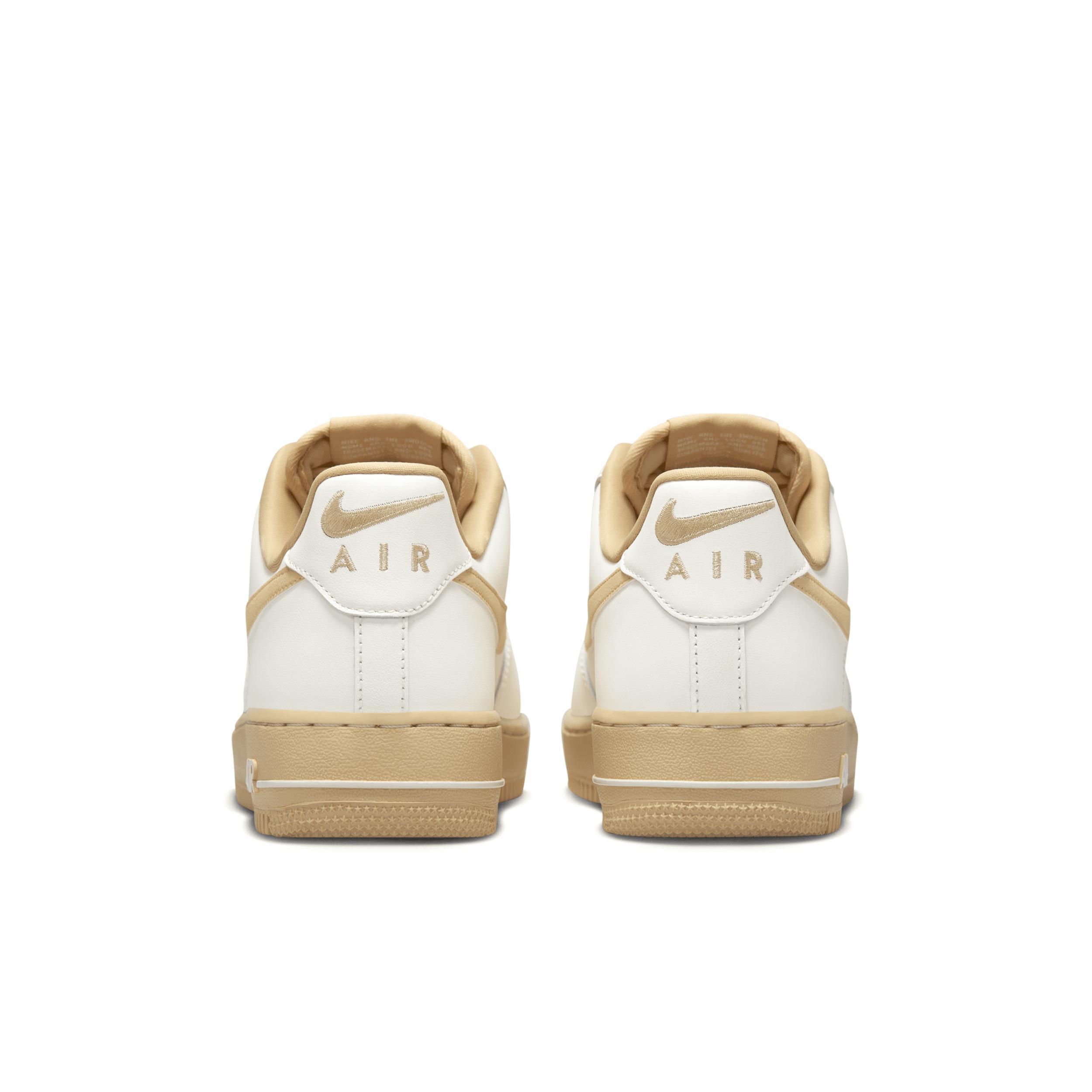 Nike Air Force 1 sneakers in off white and cacao brown Product Image