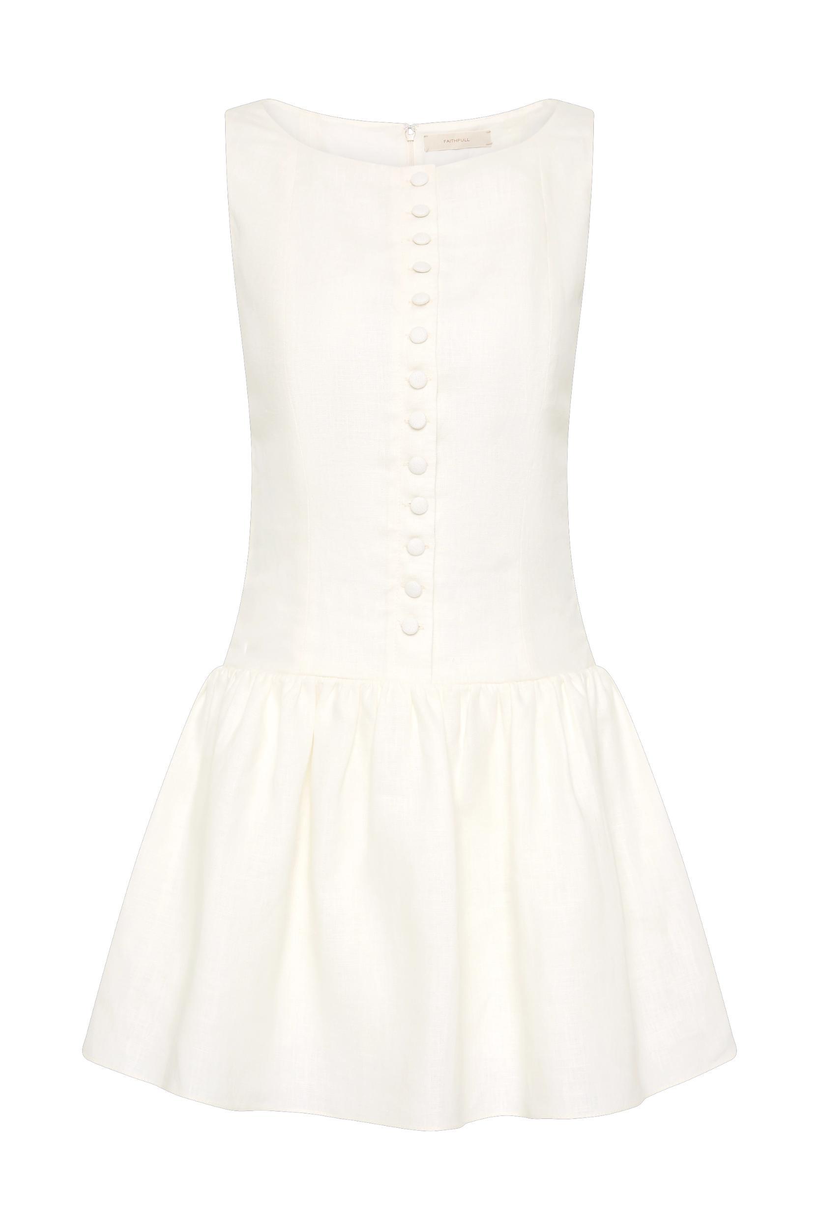 Blair Mini Dress White Product Image
