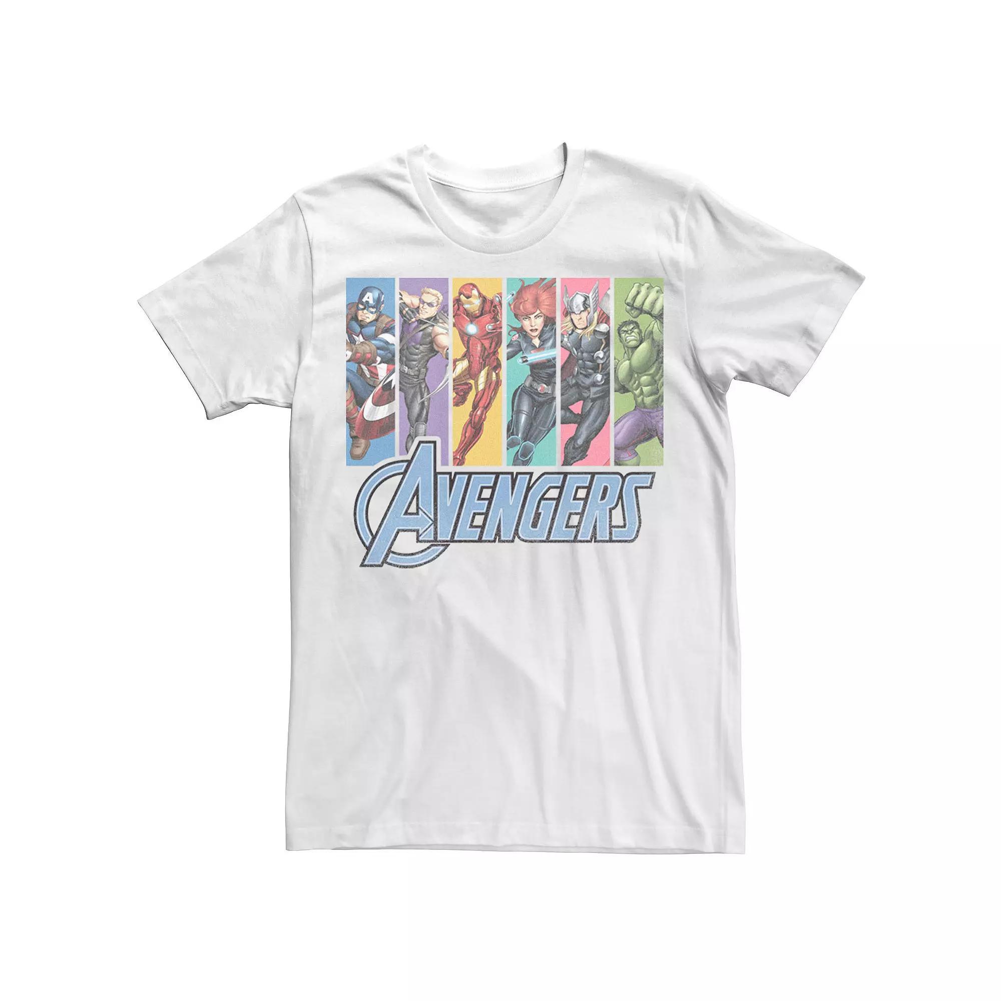 Men's Marvel Avengers Unite Pane Tee, Size: Medium, White Product Image