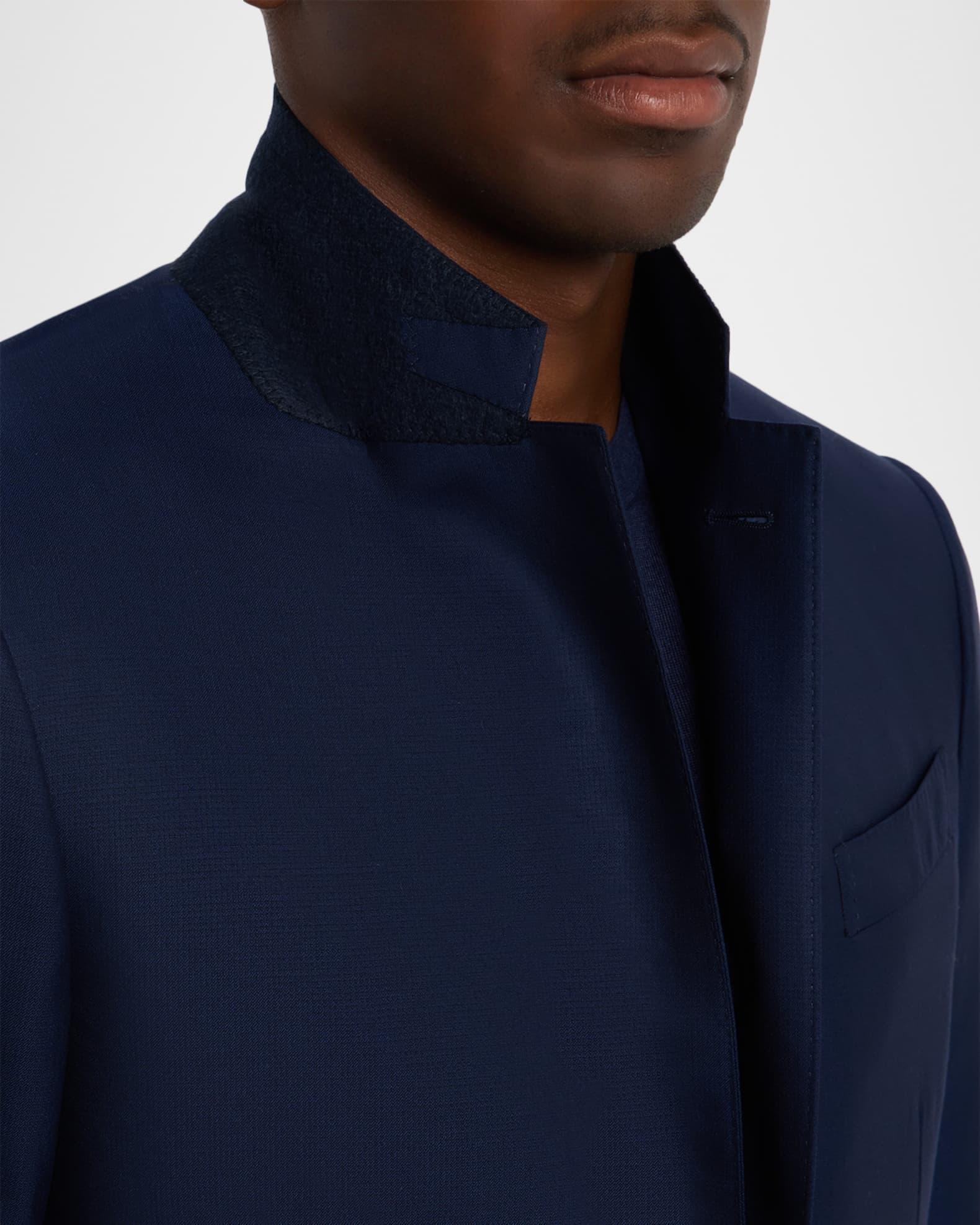 Men's Wool Textured Two-Piece Suit Product Image