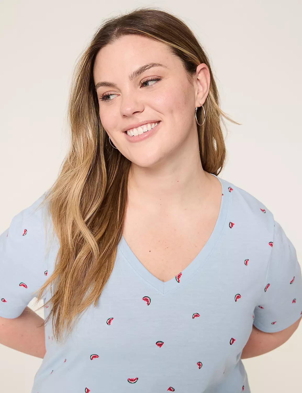 Perfect Sleeve V-Neck Tee Product Image