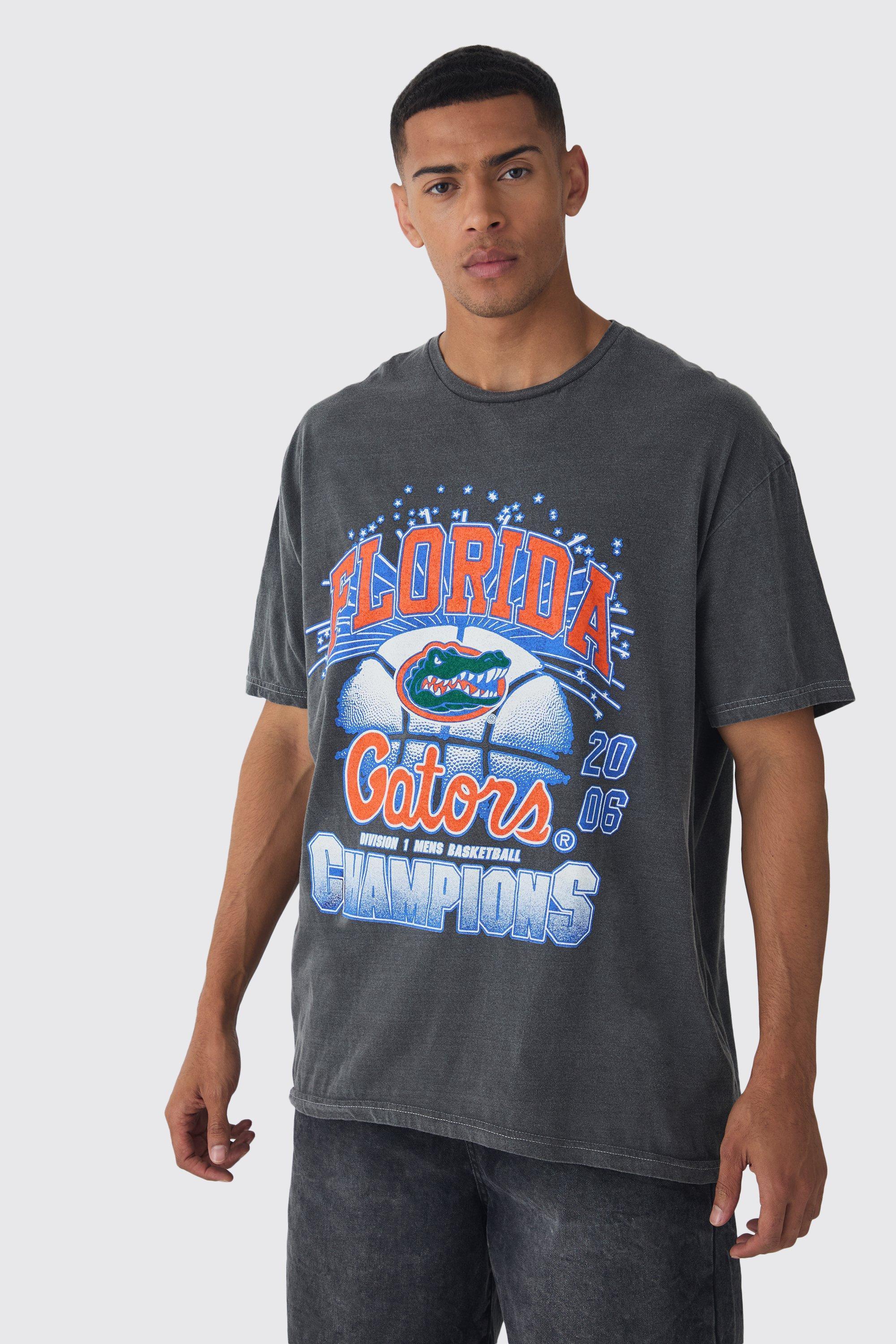 Oversized Florida Gators License T-shirt | boohooMAN USA Product Image