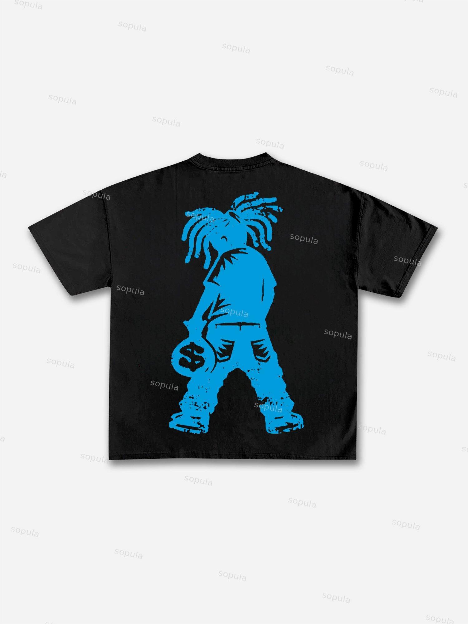 Sopula Street Balaclava Graphic Print Cotton T-shirt Product Image